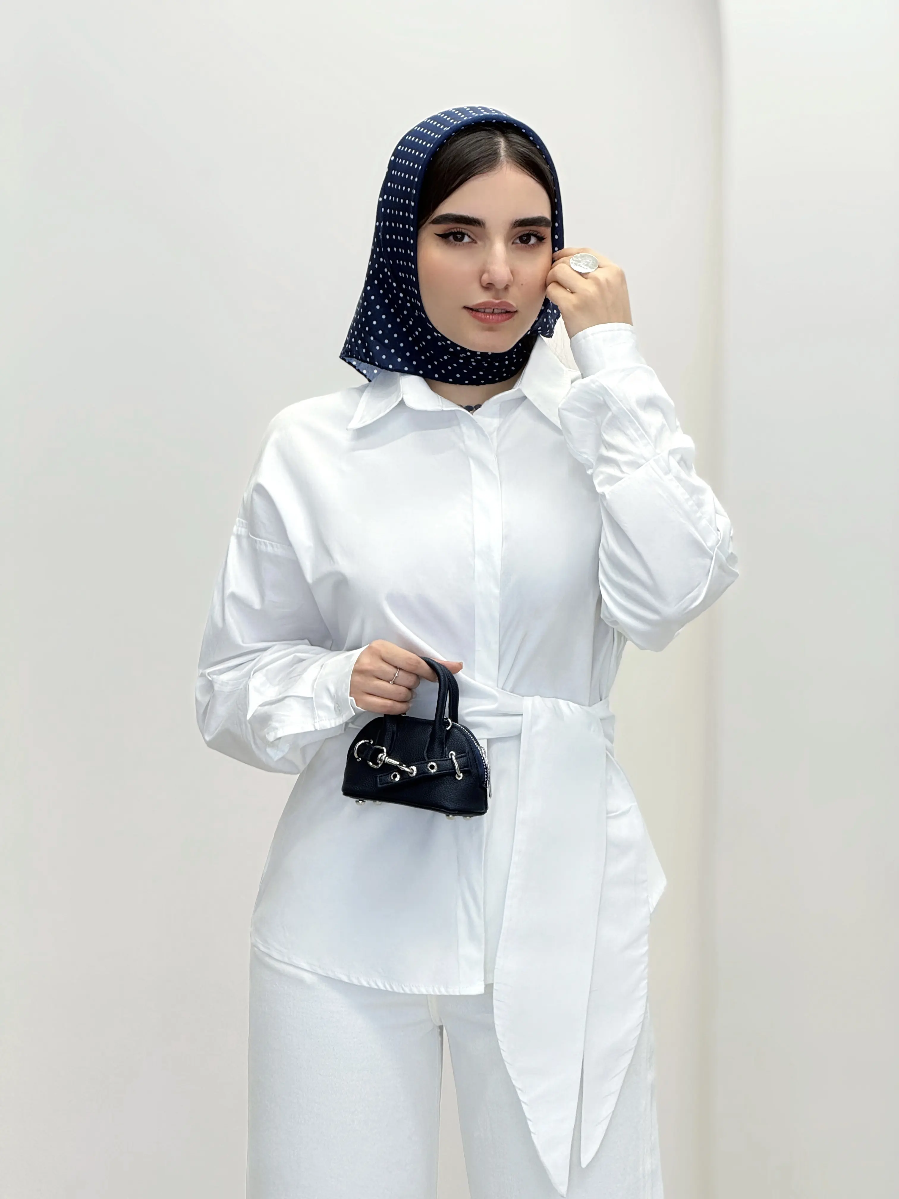 7038-مینی اسکارف خالخالی